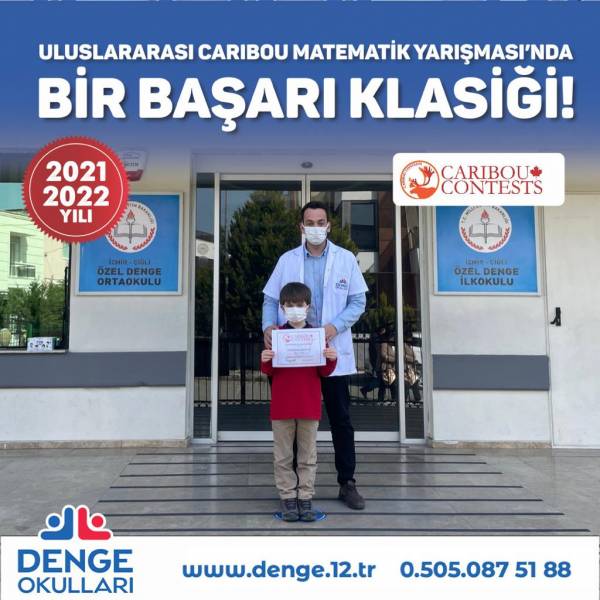 Dünya genelinde yapılan, Uluslararası Caribou Matematik Yarışması’nda BİR BAŞARI KLASİĞİ; DENGE KOLEJİ